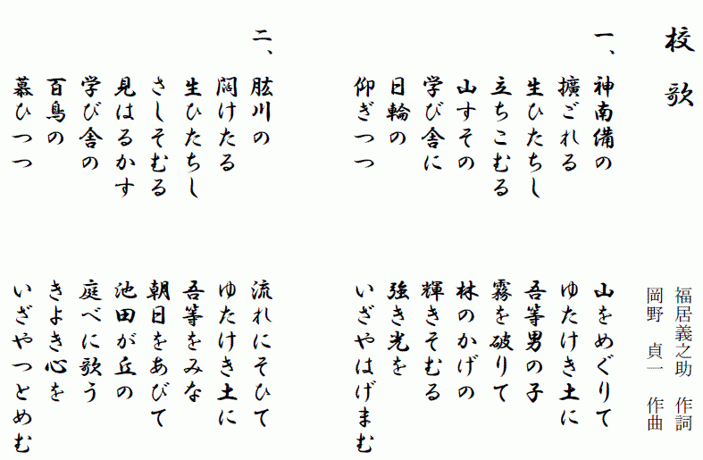 菅田小学校校歌